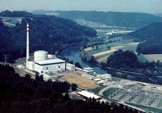 Das Kernkraftwerk Mühleberg 1972.