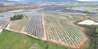 Visualisierung des Solarparks Montalto