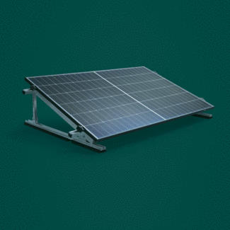 Cellule photovoltaïque sur fond vert foncé